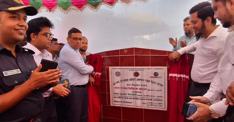 জেলখানা রোডের নির্মাণ কাজের উদ্বোধন